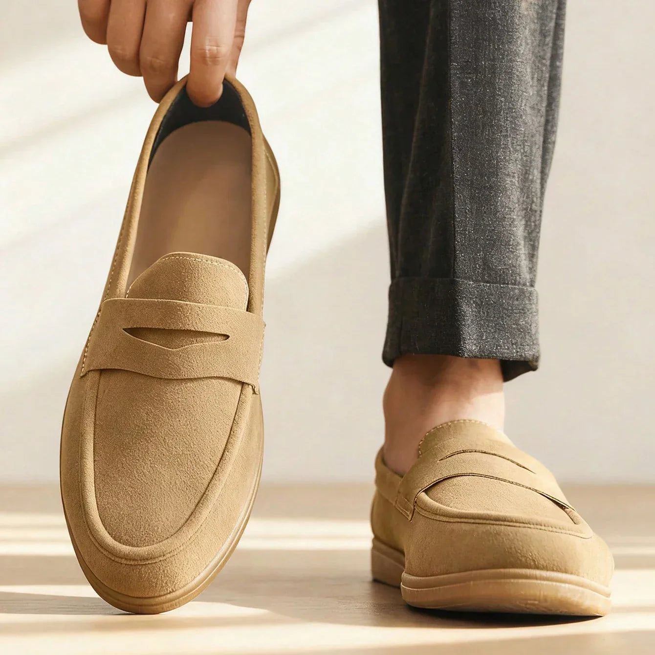 Dominic Premium Suede Loafers – Tailored Casual Slip-On Shoes