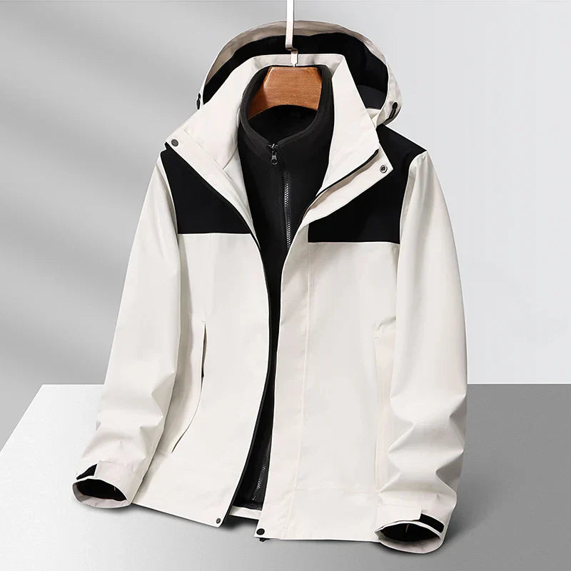 Ricardo Men's Fleece Jacket – Removable Inner Windbreaker Jacket