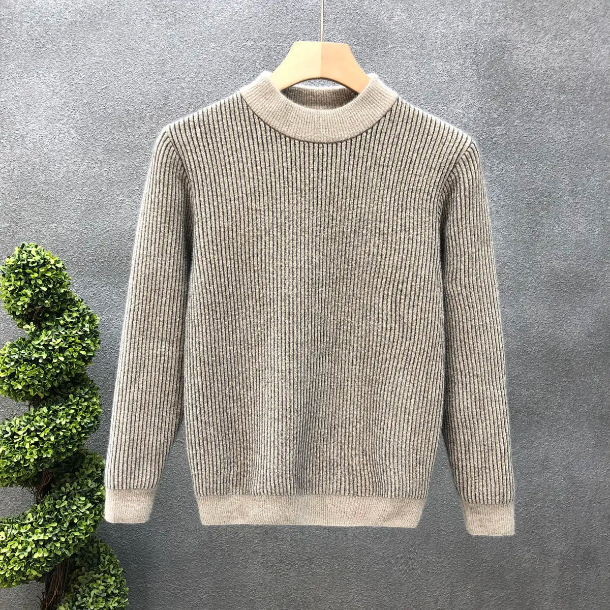 Damon Ribbed Knit Sweater – Soft-Touch Knit with Classic Fit