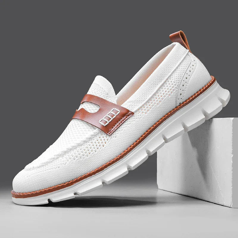 Renato Men’s Loafers – Comfort Breathable Mesh Slip-On Shoes