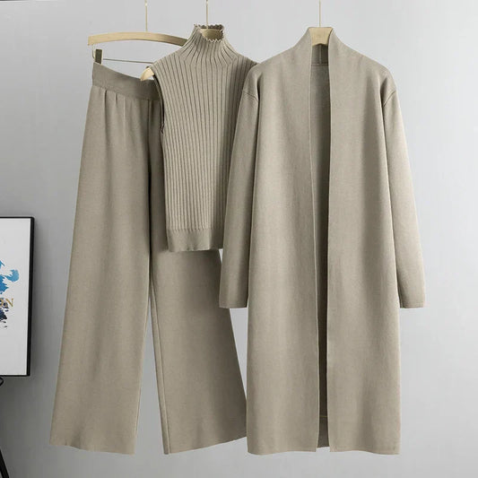 Maris 3-Piece Lounge Set – Soft Knit Comfort with Relaxed Silhouette