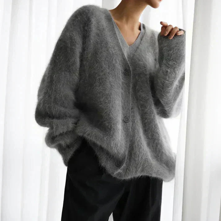 Elara Women's Cashmere Sweater – Luxuriously Soft Knit Cardigan