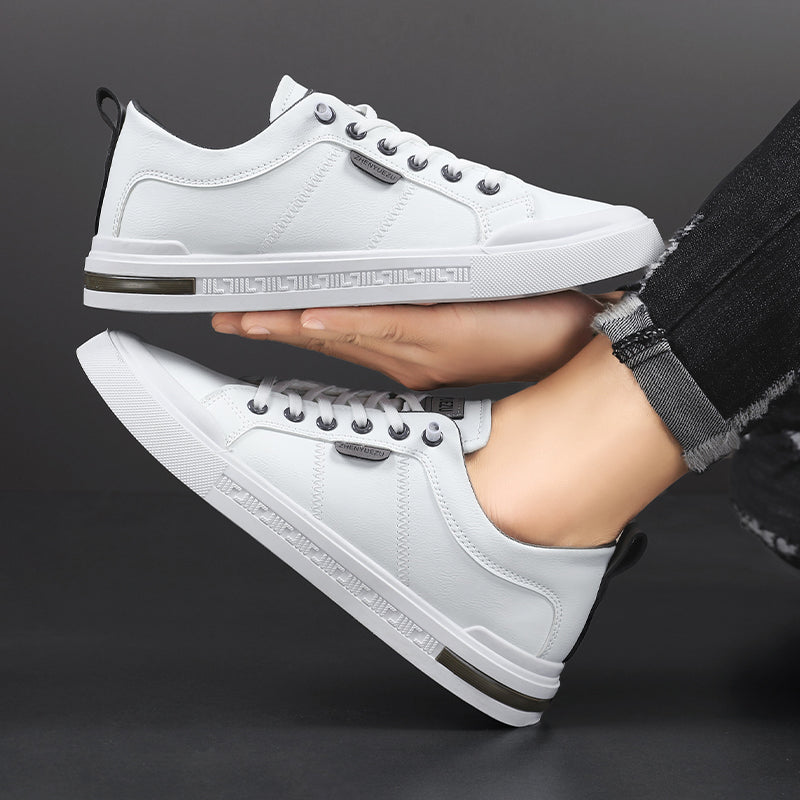 Belnor Men’s Trainers – Smooth Leather Two-Tone Shoes
