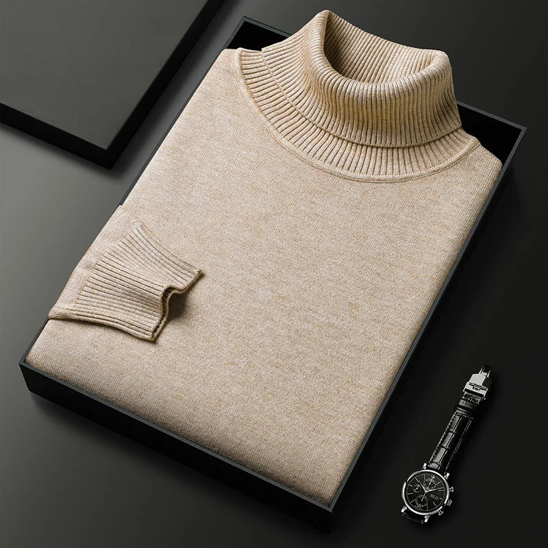 Zagreb Men’s Cashmere Sweater – Soft Knit Turtleneck Sweater