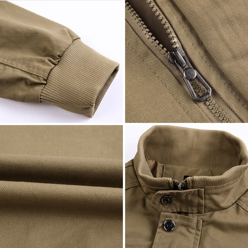 Sarmiento Men’s Tactical Cargo Set – Cotton-Blend Outdoor Jacket & Utility Pants