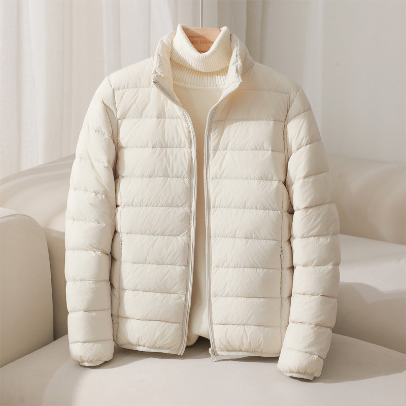 Miranda Women’s Down Puffer Jacket – Lightweight Insulated Coat with High Collar