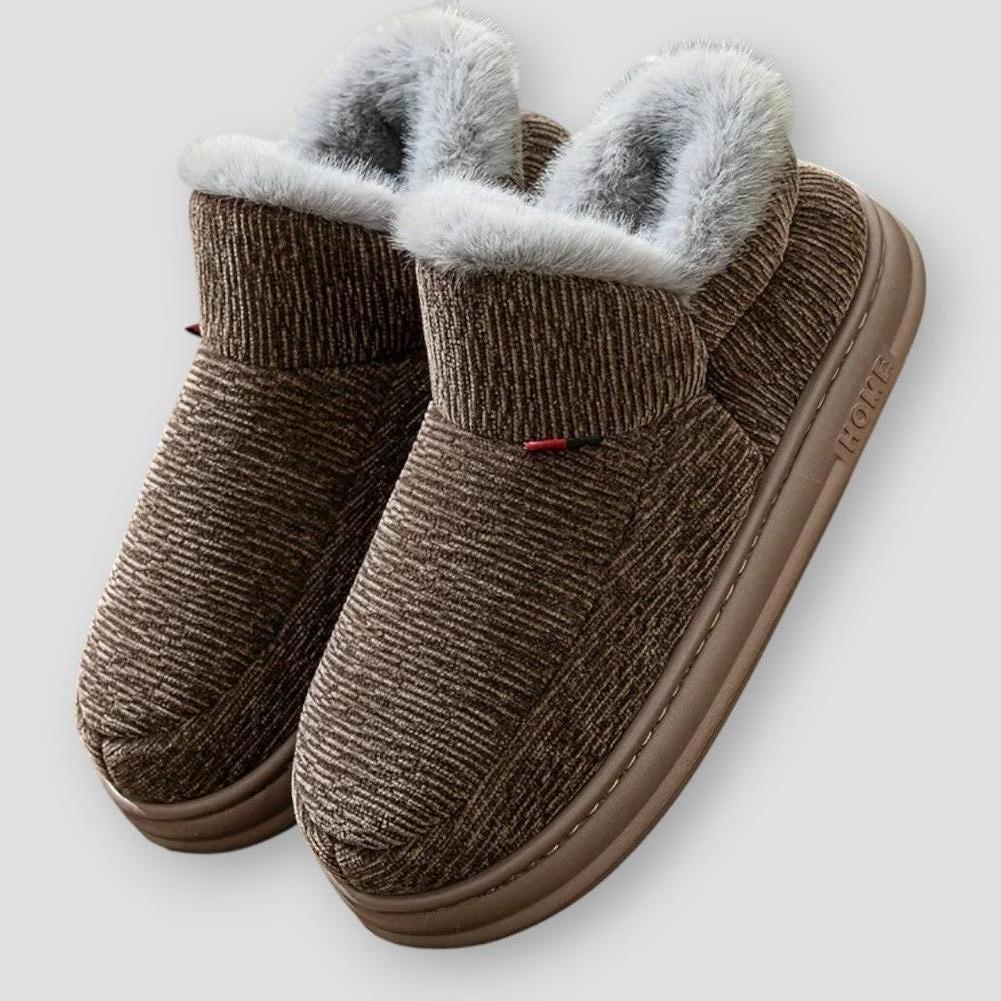 Camila Women’s Teddy Slipper Boots – Plush High-Cuff Indoor Slippers