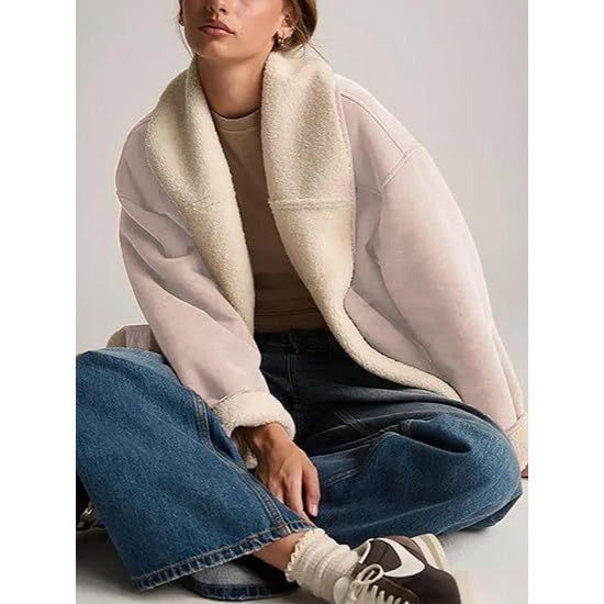 Giorgia Women’s Suede Shearling Jacket – Soft Luxe Outerwear
