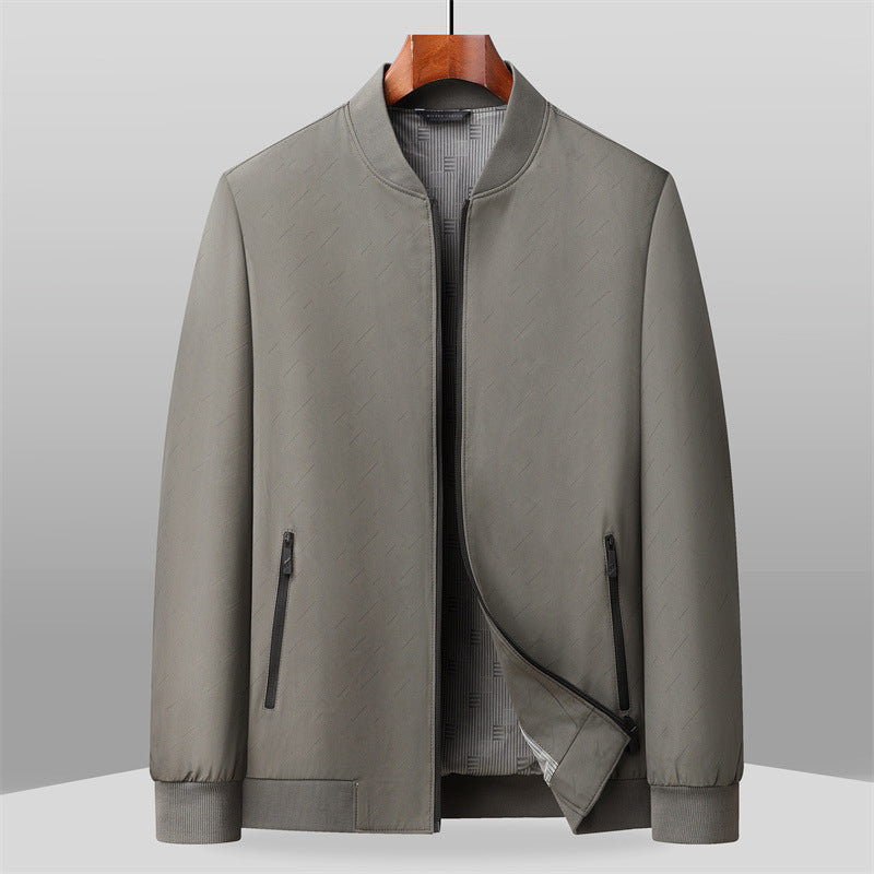 Brooklyn Men’s Bomber Jacket – Matte Woven Shell with Structured Fit