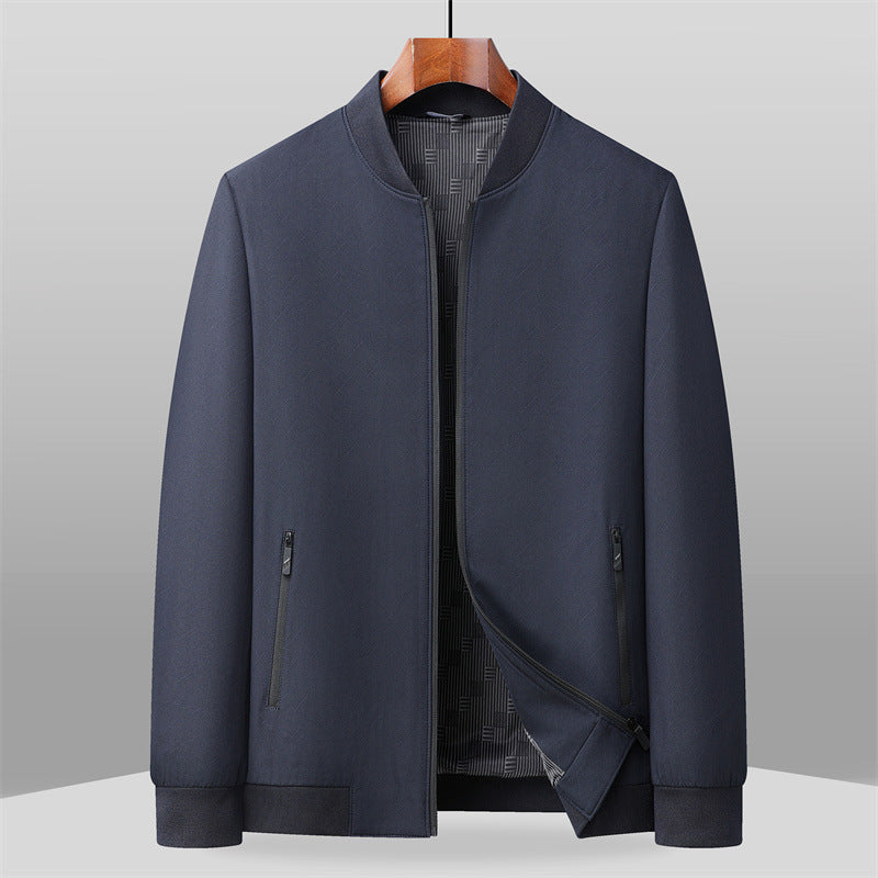 Brooklyn Men’s Bomber Jacket – Matte Woven Shell with Structured Fit