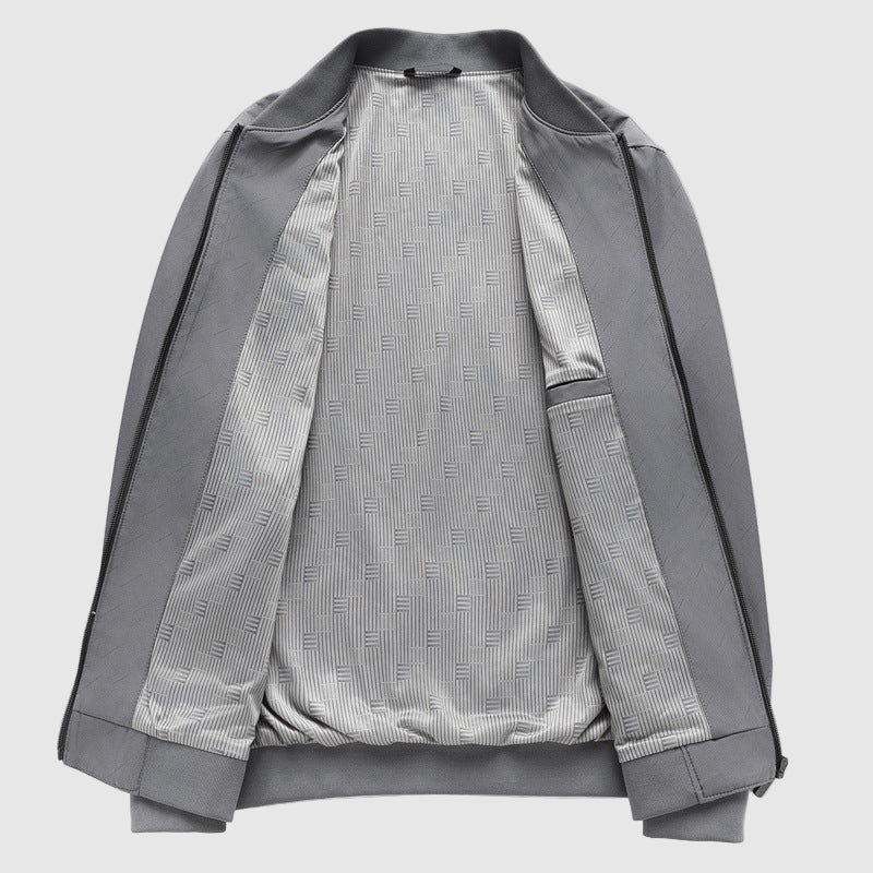 Brooklyn Men’s Bomber Jacket – Matte Woven Shell with Structured Fit