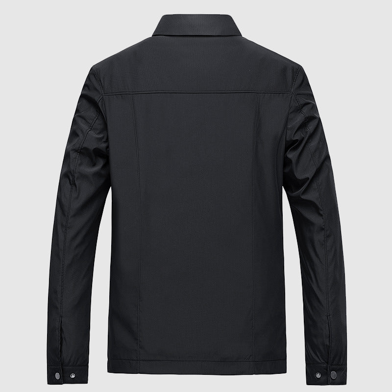 Edward Classic Collared Lightweight Jacket – Harrington Business Casual Outerwear