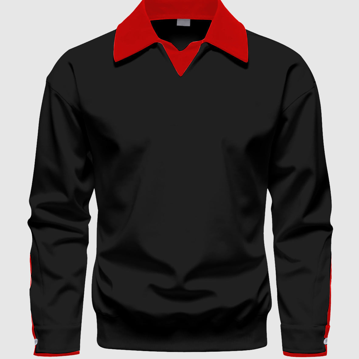 Andre Men’s Polo Sweater – Cotton-Blend Pullover with Contrast Collar