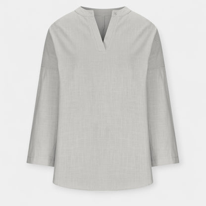 Sophia Women’s Linen Blouse – Lightweight Cotton Relaxed Fit Top for Summer