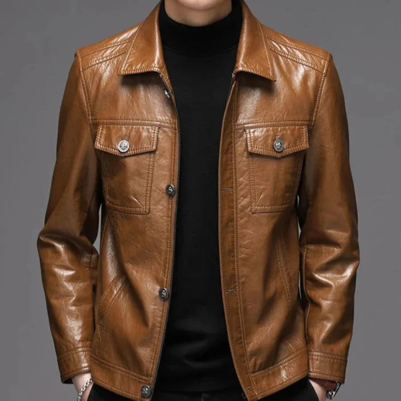 Emiliano Men’s Genuine Leather Jacket