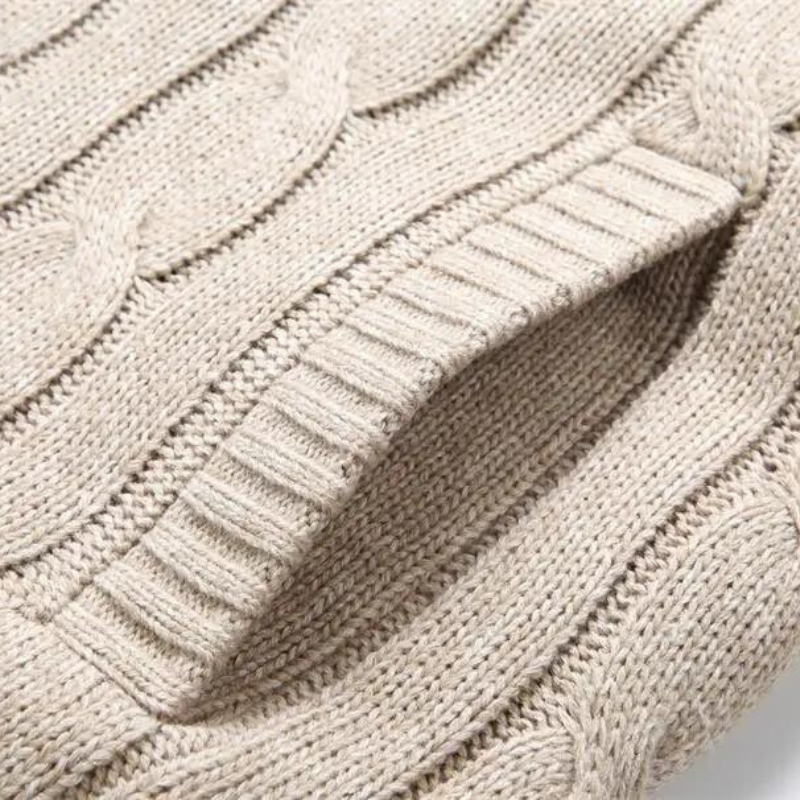 Dorian Men’s Wool Cardigan Jacket – Reversible Design with Fleece Interior