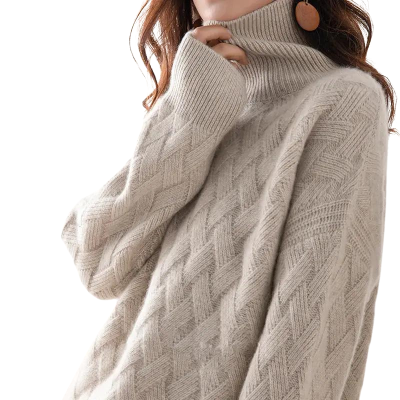 Xaira Women’s Turtleneck Sweater – Ultra-Soft Winter Knit Pullover