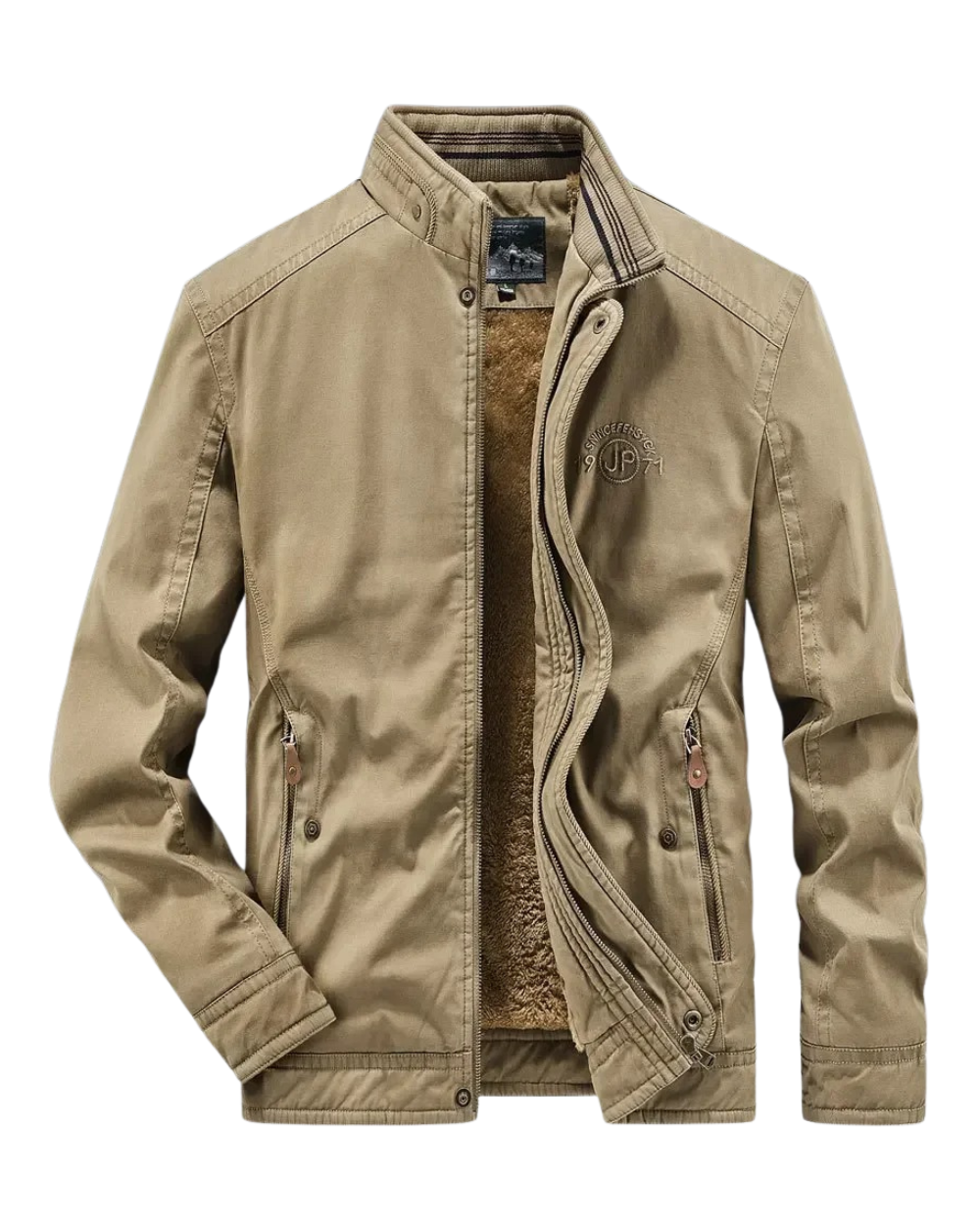 Antonio Men’s Bomber Jacket – Cotton Utility Design with Tailored Fit
