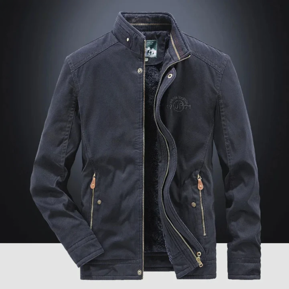 Antonio Men’s Bomber Jacket – Cotton Utility Design with Tailored Fit