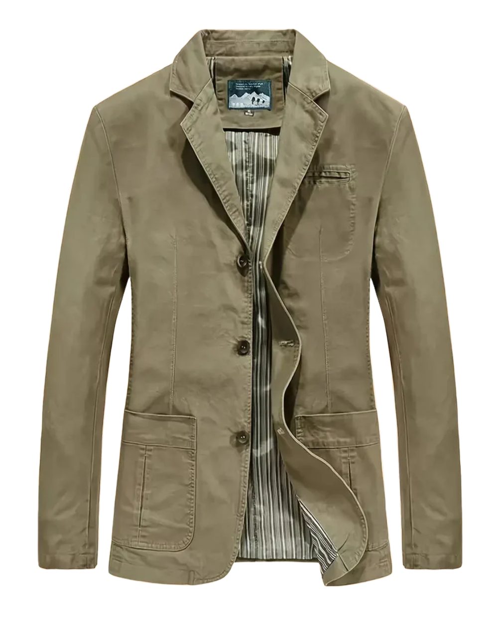 Thompson Men’s Button Up Jacket – Tailored Fit with Notched Lapel