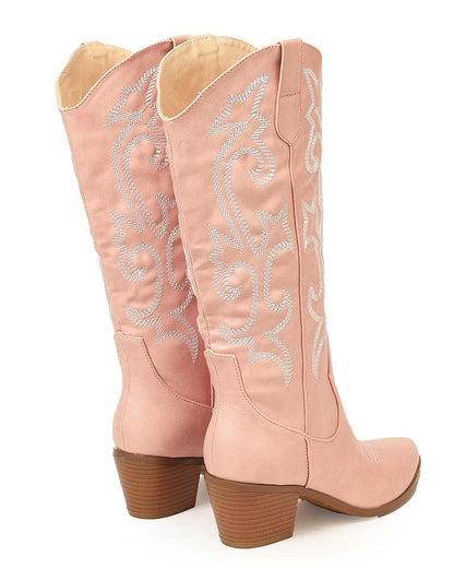 Elegant Western Embroidered Olympeia Boots for Women