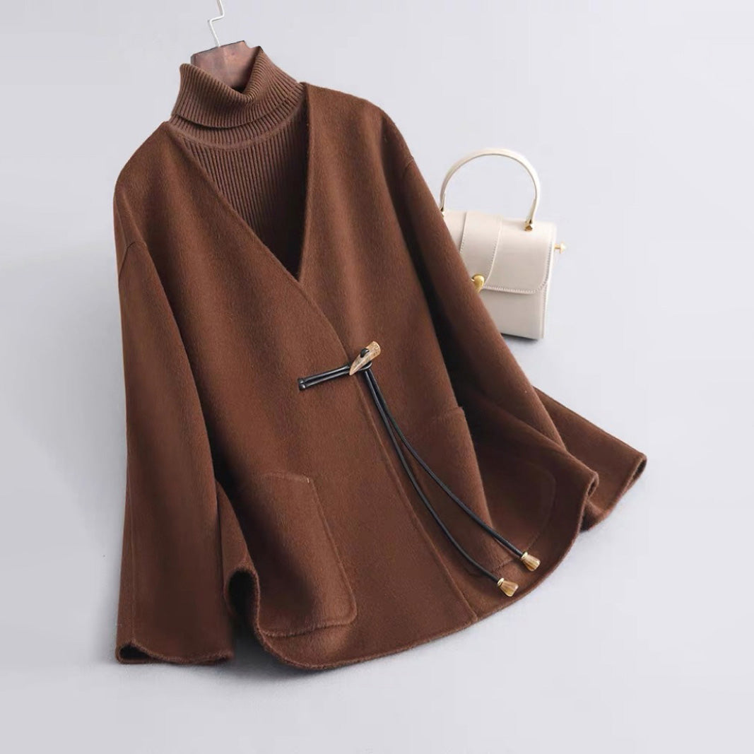Emma Women’s Wool Coat – Elegant Double-Sided Wool Jacket