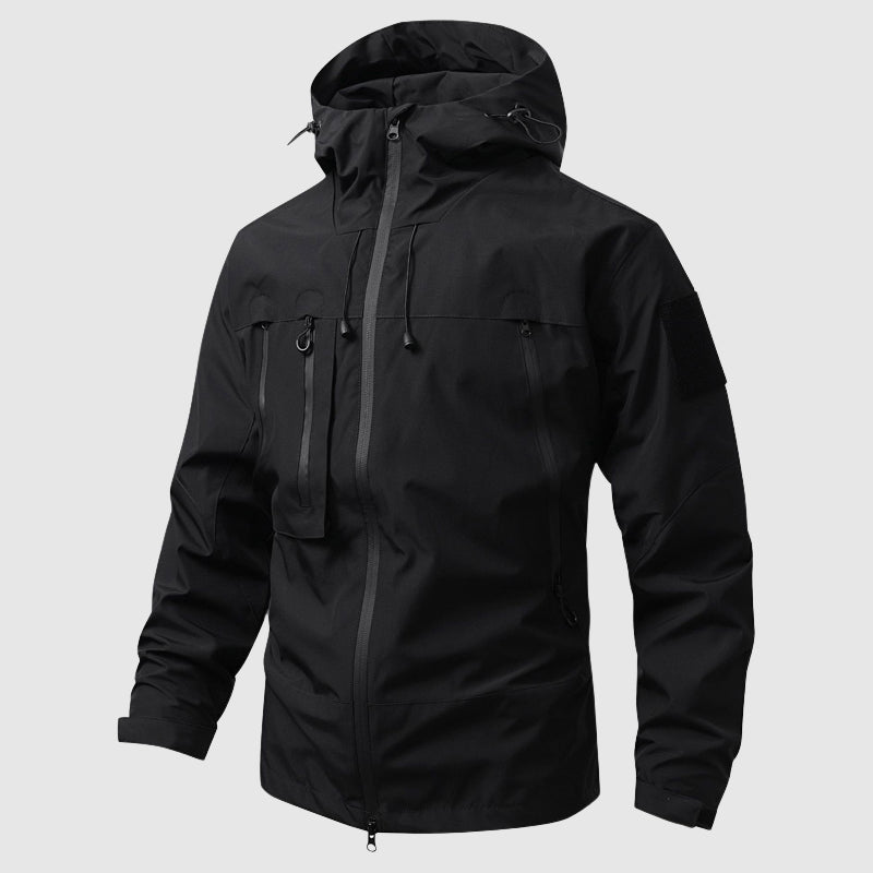 Baylan Men’s Waterproof Hiking Jacket – Windproof with Detachable Hood