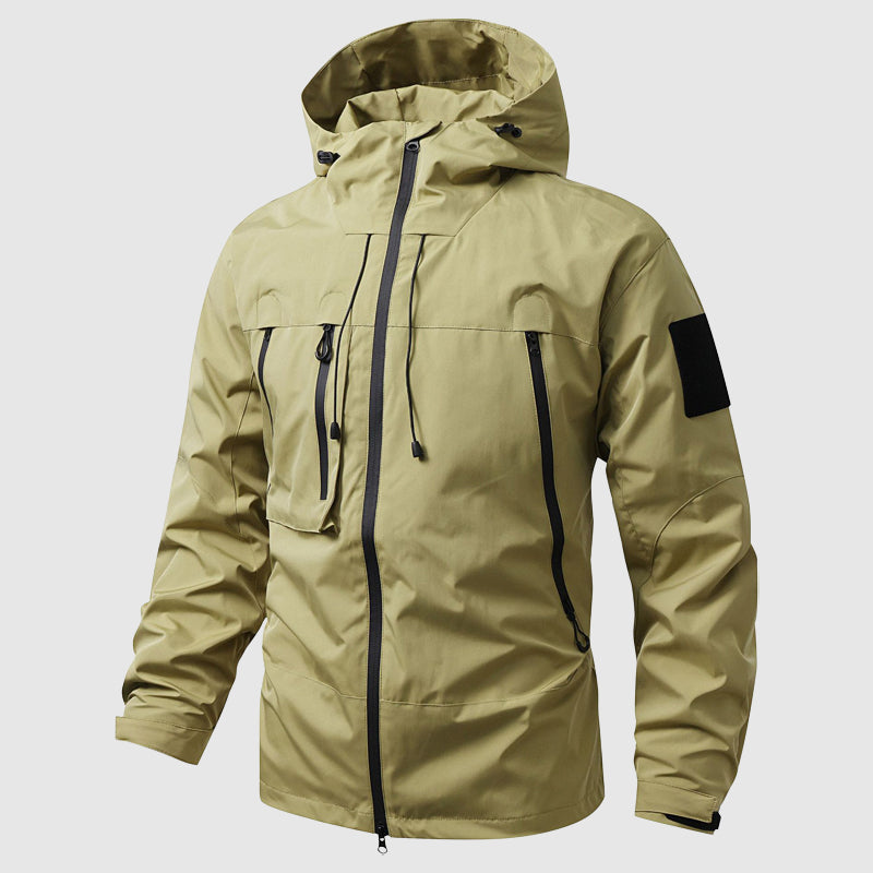 Baylan Men’s Waterproof Hiking Jacket – Windproof with Detachable Hood