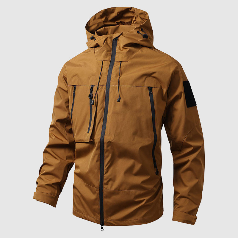 Baylan Men’s Waterproof Hiking Jacket – Windproof with Detachable Hood