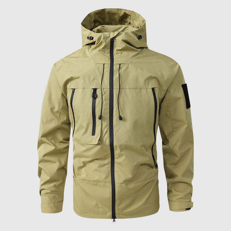 Baylan Men’s Waterproof Hiking Jacket – Windproof with Detachable Hood