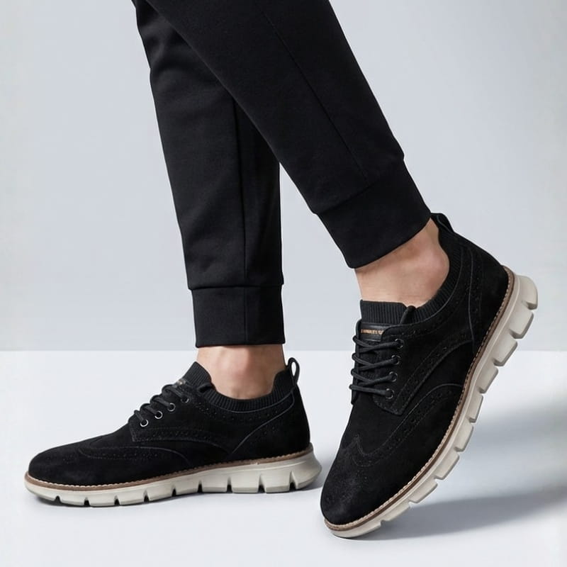 Theodore Premium Suede Trainers – Everyday Comfort Casual Shoes