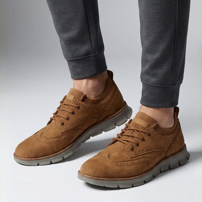 Theodore Premium Suede Trainers – Everyday Comfort Casual Shoes