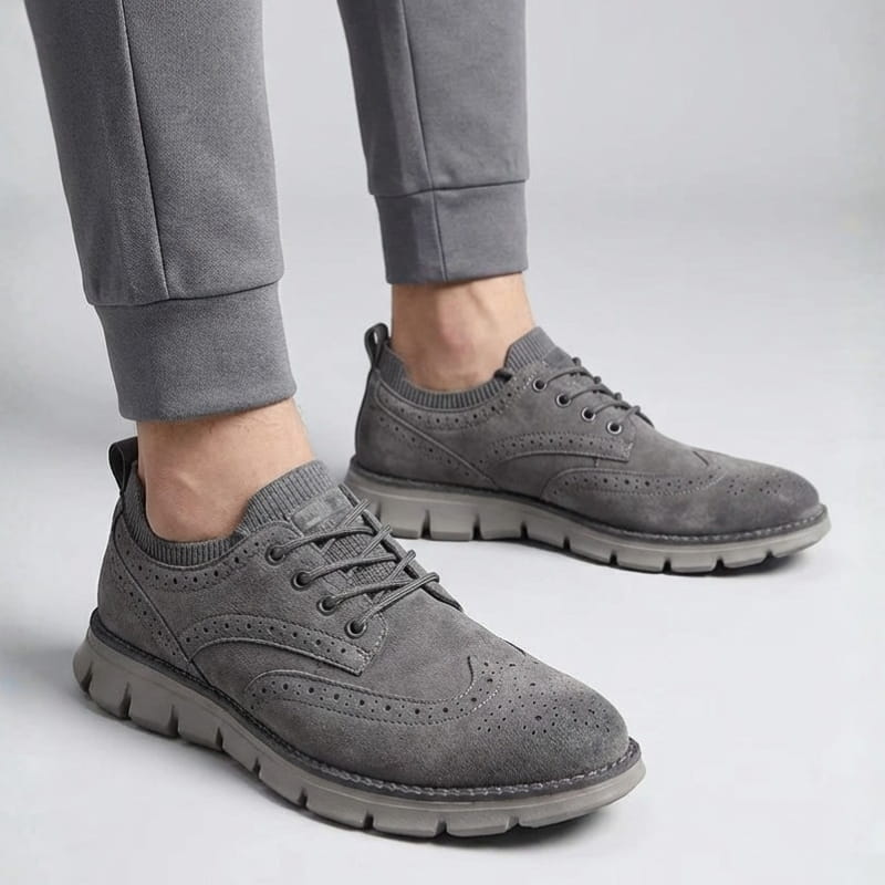 Theodore Premium Suede Trainers – Everyday Comfort Casual Shoes