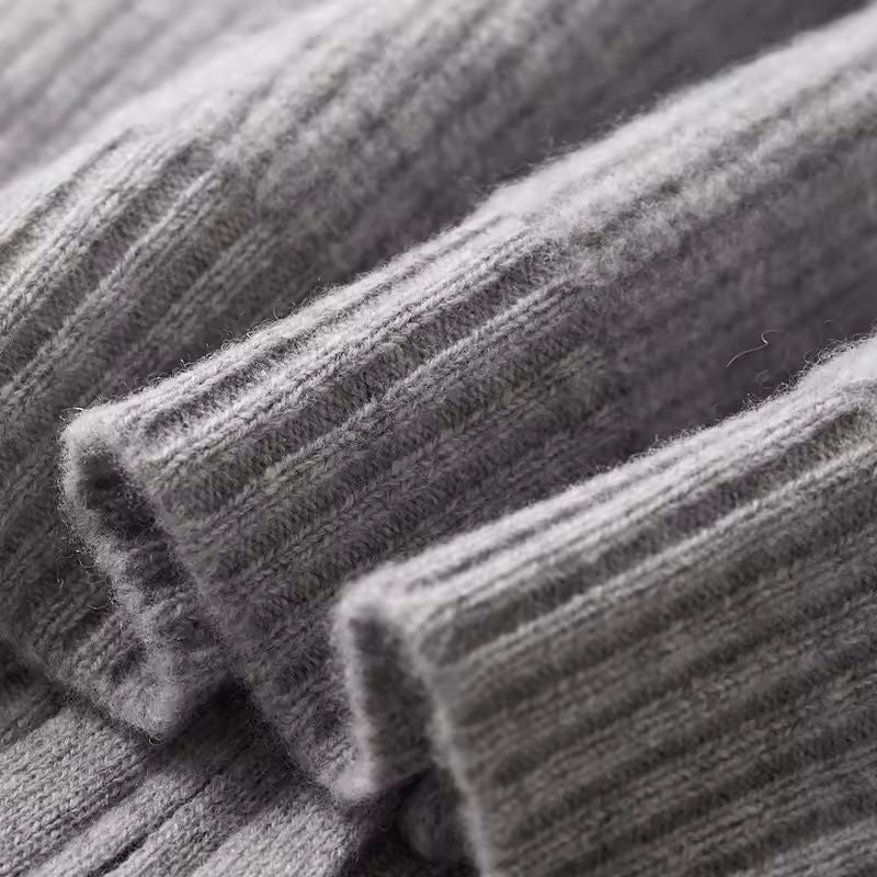 Anders Men’s Zip Up Cardigan – Merino Wool Cable Knit Sweater