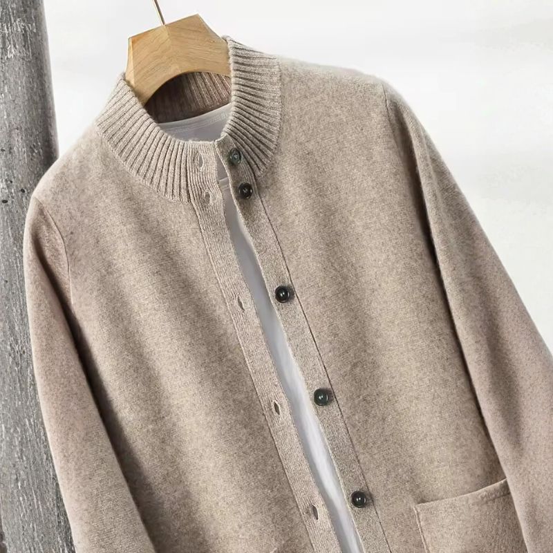Ezra Men’s Cashmere Cardigan – Luxury Button-Up Knit Jacket