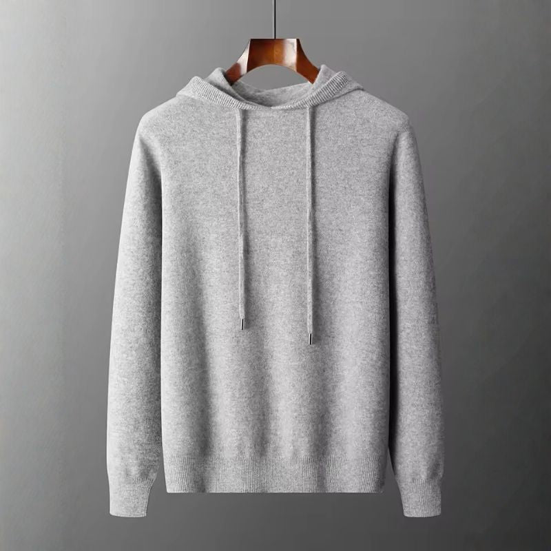 Fabio Men’s Cashmere Lounge Set – Hooded Pullover & Drawstring Pants