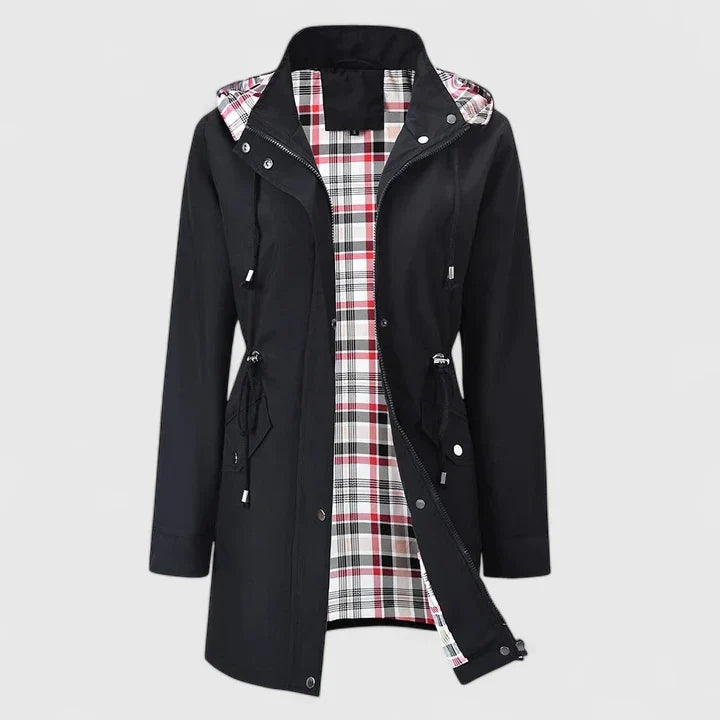 Lydia Women’s Waterproof Jacket – Adjustable Waist & Detachable Hood