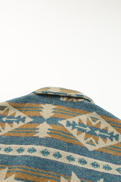 Stylish Aztec Western Vest Shacket