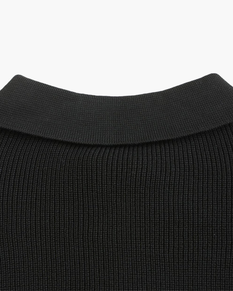 Brandon Half Zip Sweater – Soft Knit Turn-Down Collar Pullover for Versatile Layering