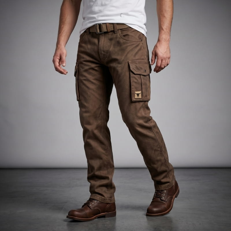 Hudson Heavyweight Cotton Utility Cargo Pants – Insulated Workwear Casual Pants