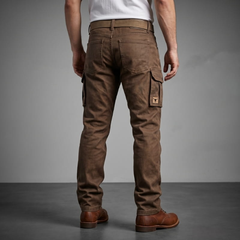 Hudson Heavyweight Cotton Utility Cargo Pants – Insulated Workwear Casual Pants