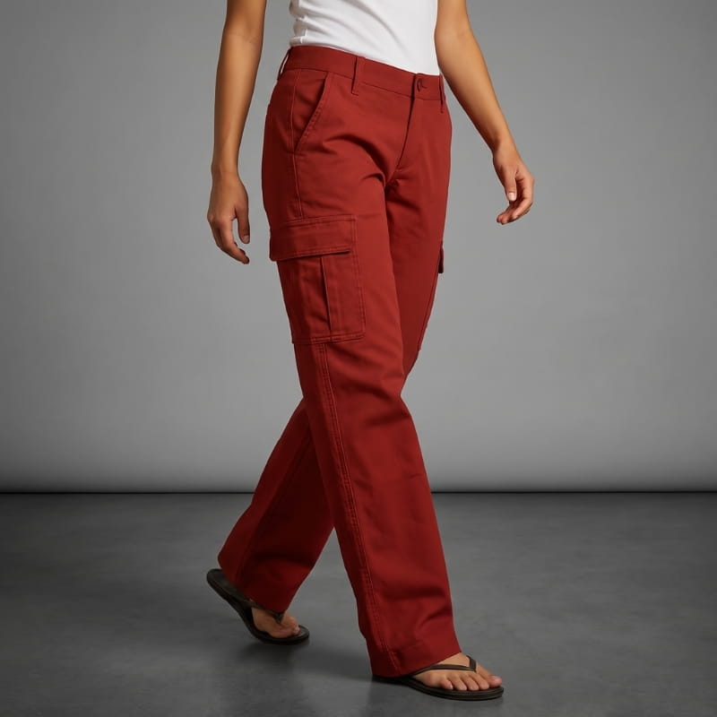 Emilia Straight-Leg Cargo Pants – Relaxed Utility Everyday Casual Trousers