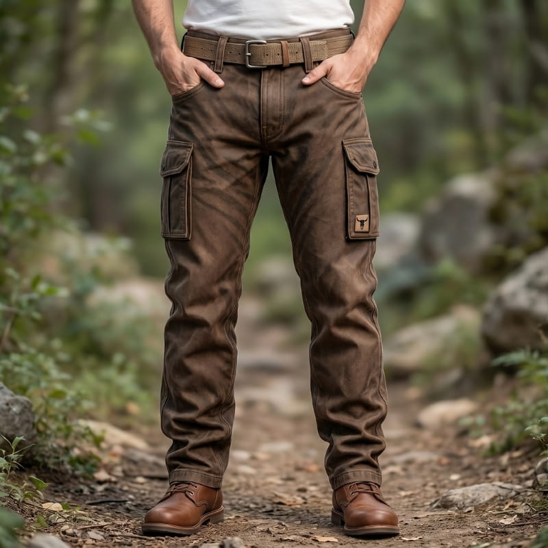 Hudson Heavyweight Cotton Utility Cargo Pants – Insulated Workwear Casual Pants