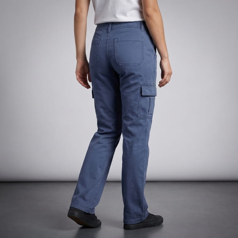 Emilia Straight-Leg Cargo Pants – Relaxed Utility Everyday Casual Trousers