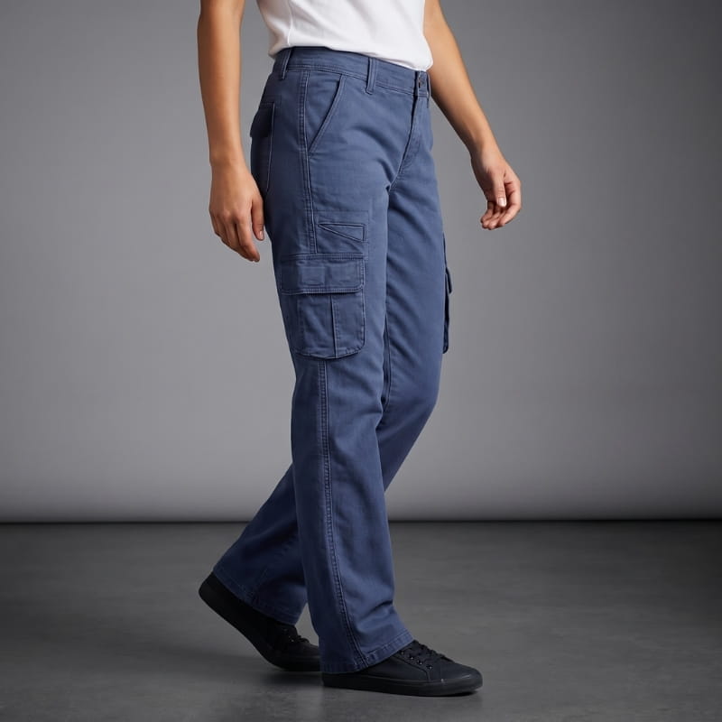 Emilia Straight-Leg Cargo Pants – Relaxed Utility Everyday Casual Trousers