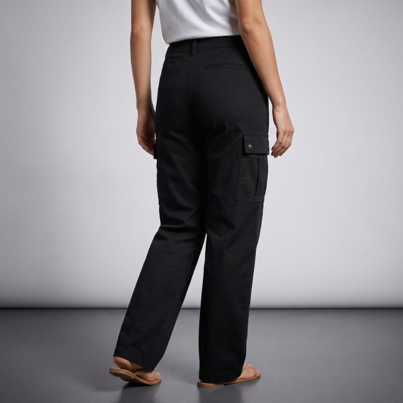 Emilia Straight-Leg Cargo Pants – Relaxed Utility Everyday Casual Trousers
