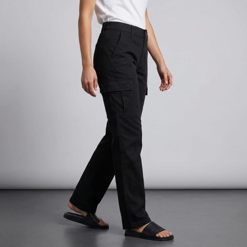 Emilia Straight-Leg Cargo Pants – Relaxed Utility Everyday Casual Trousers