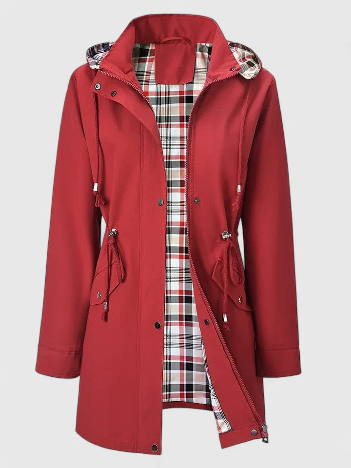 Lydia Women’s Waterproof Jacket – Adjustable Waist & Detachable Hood