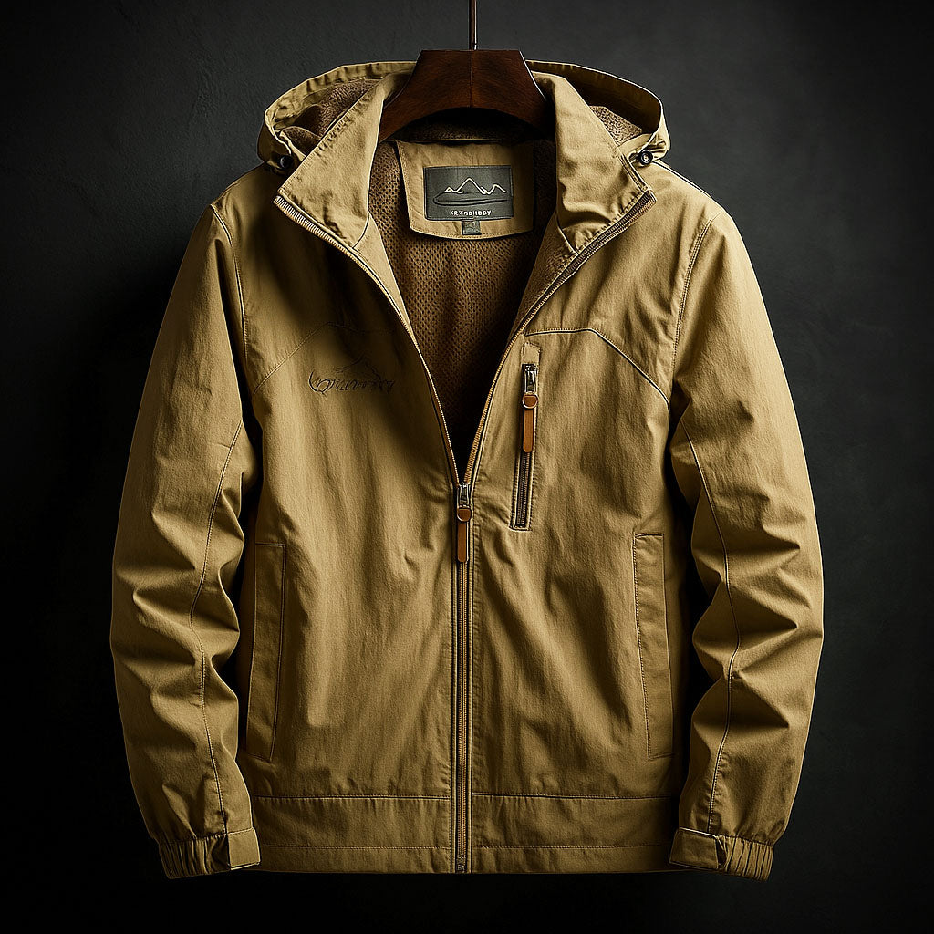 Florian Men’s Lightweight Weather Jacket – Windproof Shell Jacket