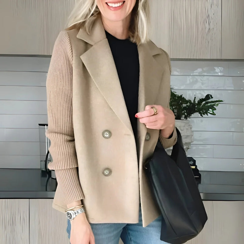Alona Women’s Sweater Blazer – Double-Knit Cardigan Jacket